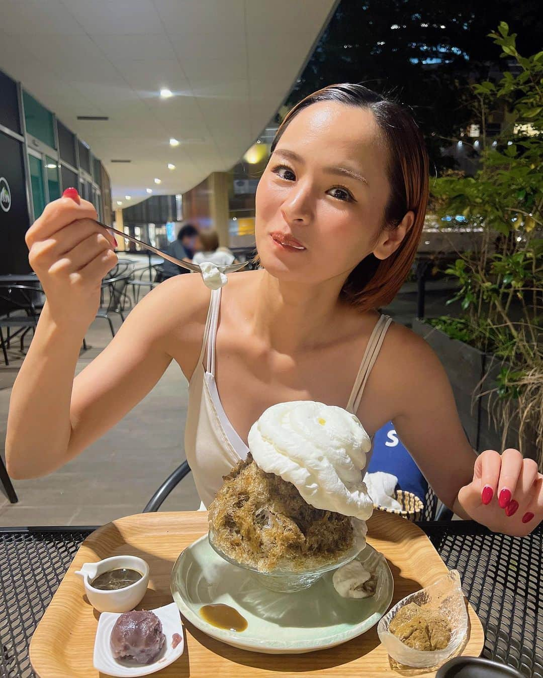 野々宮ミカのインスタグラム：「. 夏は結構満喫した〜🩷 みんなは夏らしいことした〜？？ 四季って楽しい🌻  #夏 #かき氷 #豊洲 #四季 #summer #もぐもぐ」