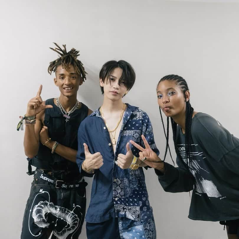 岩橋玄樹のインスタグラム：「@willowsmith performance was amazing. Thank you for coming to Japan」