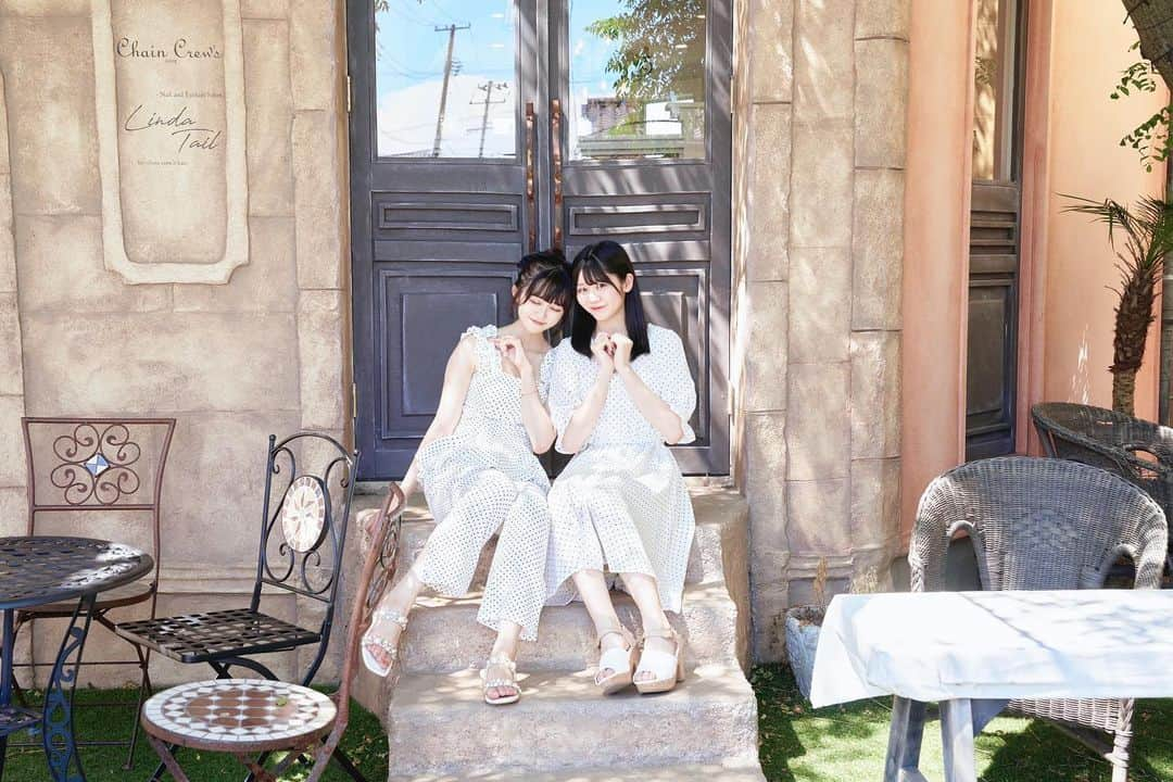 中井りかさんのインスタグラム写真 - (中井りかInstagram)「3期生のすいすいこと 水津菜月ちゃんとロケ @fuwariai   打ち合わせまったくしてないしラインすら知らなかったのに服の合い方まるでユニット👼🏻☁️（笑）  ずーっと行きたかったけど 何故か行けなかった @jelicafe へ行ったよー.ᐟ.ᐟ 詳しくはふわり愛をみてね◌̥*⃝  YouTubeにもアーカイブが定期的に更新されています✨  #ngt48 #ふわり愛　#新潟カフェ#新潟カフェ巡り #新潟スイーツ部　#水津菜月 #中井りか #photooftheday #instagood #picoftheday #love #style  #ootd  #code」8月21日 19時19分 - rika___n24x