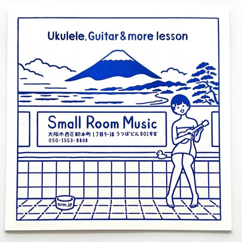 白根ゆたんぽのインスタグラム：「Small Room Music さん @small.room.music  のショップカード。こちらは裏面です。」