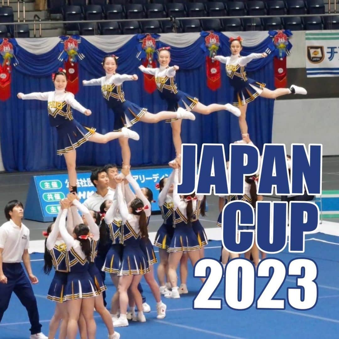 中央大学応援団チアリーディング部SPIRITSのインスタグラム：「【大会結果報告】 JAPAN CUP 2023 チアリーディング日本選手権大会を無事終えることができました🎌✨たくさんのご声援ありがとうございました！  大会当日は、今夏の練習の成果を発揮することができ、全基上げすることが出来ました👏🏻チーム一丸となり、今までで一番の演技を披露することができたこと、演技終了後にみんなで喜び合いました❣️ 今回の大会で見つけられた課題を見つめ直し、今後も中大らしいクリーンな演技を追求していきます！  また、来月からは硬式野球部の秋リーグを始め、様々な部活動の応援に伺わせていただきます📣応援活動でも皆様に元気と勇気を届けられるよう、尽力してまいります。今後ともSPIRITSをどうぞよろしくお願いいたします🙌🏻  #中央大学 #中大 #チアリーディング #japancup2023 #spirits #中大スポーツ」