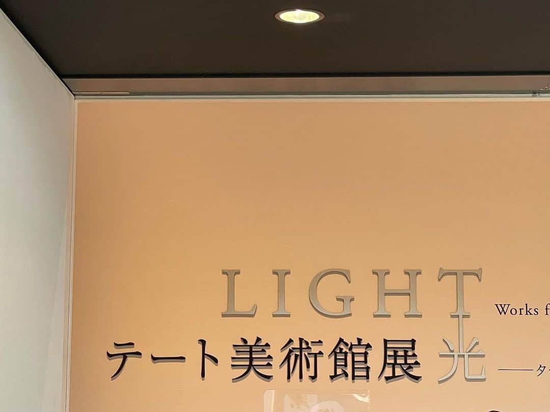 松岡里英のインスタグラム：「・ テート美術館展　光  それぞれの人、時、場所が作り出す違った光達を浴びてきました✴︎」