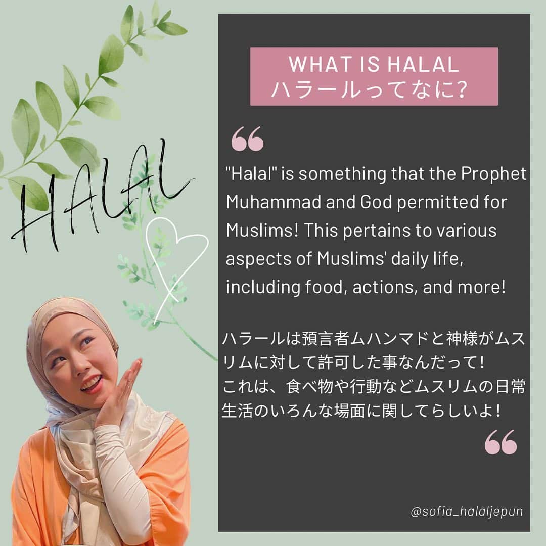 sunaさんのインスタグラム写真 - (sunaInstagram)「What is Halal, and Haram? ハラールとハラームってなに？  There are no rules in Japanese culture other than laws and manners.  日本文化には法律やマナー以外でルール化されたものはありませんよね！  But Islam has a way that people should follow in order to live, and Muslims live based on Halal and Haram.  でも、イスラム教には人が生きていく上で守るべきとされている道があり、ムスリムはハラール、ハラームを基準にして生きているんです。  Let's learn with me. それでは、私と一緒に学んでみましょう。 . . ✴︎✴︎✴︎✴︎✴︎✴︎✴︎✴︎✴︎✴︎✴︎✴︎✴︎✴︎✴︎✴︎✴︎✴︎✴︎✴︎✴︎✴︎✴︎✴︎ このアカウントでは、改宗ムスリマSofiaがマレーシアのイスラム文化を楽しく学ぶ方法を発信しています。  On this account, Sofia, a Muslim convert posts information regarding Malaysia islamic culture so that you can learn about Malaysian Islamic culture in a fun way. ✴︎✴︎✴︎✴︎✴︎✴︎✴︎✴︎✴︎✴︎✴︎✴︎✴︎✴︎✴︎✴︎✴︎✴︎✴︎✴︎✴︎✴︎✴︎✴︎ . #islam  #japanesemuslim   #malaysiatiktok  #muslimmalaysia #malaysian  #malaysia  #malaysiaculture  #japaneseinmalaysia  #japanesemuslimah  #orangjepun   #igmuslim  #learningislam  #muslimrevert  #revertmuslim  #muslimconvert  #islamic  #japanesemuslimah #fivepillarsofislam #muslimprayer   #マレーシア #マレーシア生活  #マレーシア移住  #マレーシア旅行  #ムスリム #イスラム  #イスラム教 #イスラム教徒 #お祈り #海外ガール  #海外在住日本人  #国際結婚」8月21日 17時03分 - sofia_muslimjapan