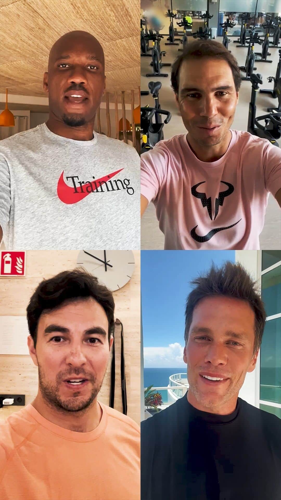ディディエ・ドログバのインスタグラム：「#PassThePhoneChallenge but with E1’s legendary team owners 👑 @tombrady @schecoperez @rafaelnadal @didierdrogba ⚡️  We’ll have a new addition to this list TOMORROW 🫨  Guess who… 🎂   #E1Series #ChampionsOfTheWater #TomBrady #ChecoPerez #RafaNadal #DidierDrogba」