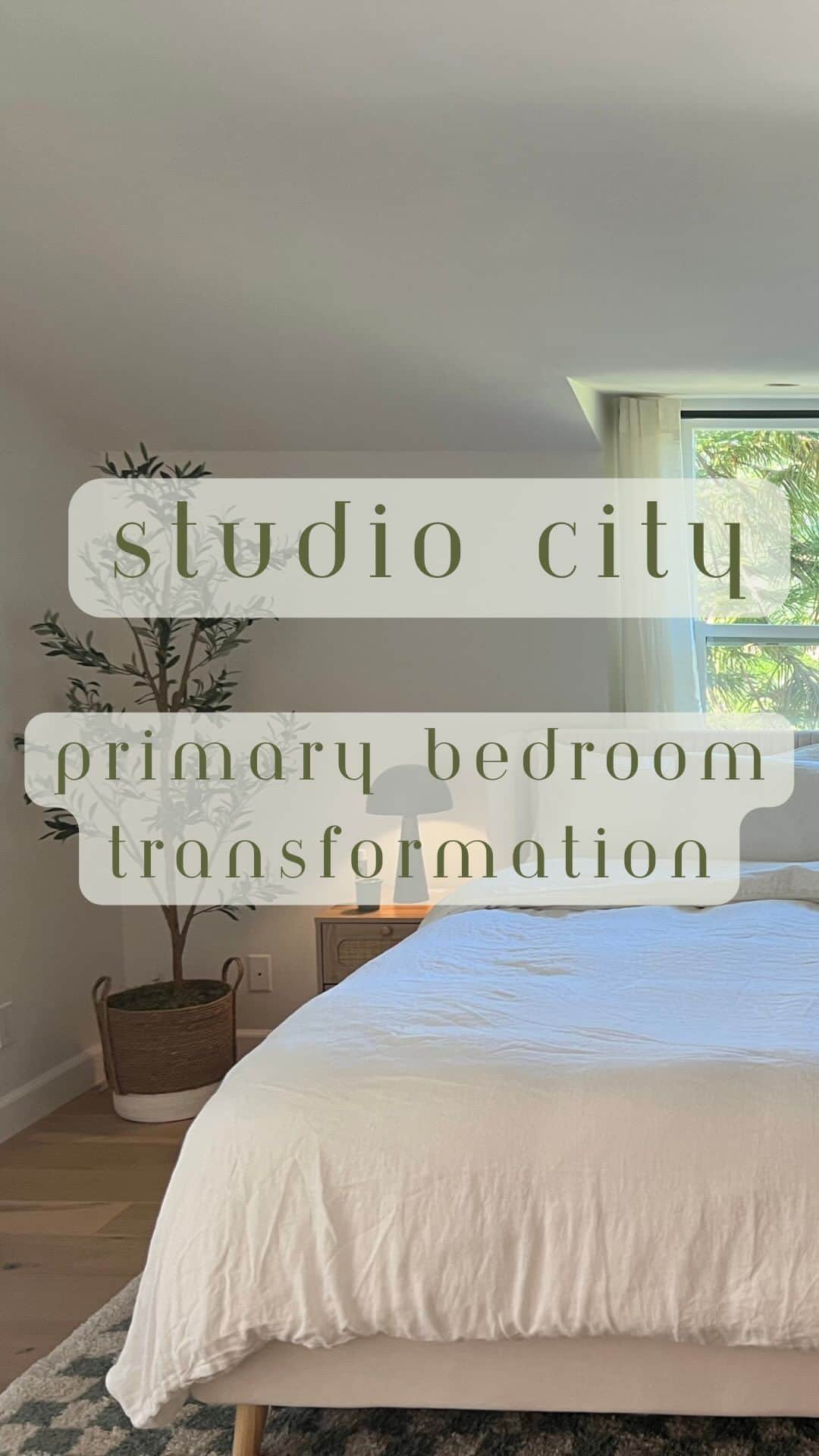 ジョーディン・テイラーのインスタグラム：「The primary bedroom came out sooooo dreamy. This was once two separate rooms. They took the smaller bedroom and created the most epic bathroom 😍」