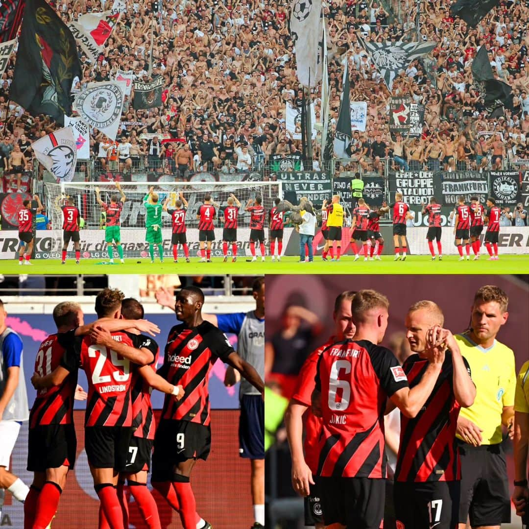 セバスティアン・ローデのインスタグラム：「Erfolgreicher Saisonstart für uns mit dem Erreichen der nächsten Pokal-Runde und unserem Sieg beim Bundesliga-Auftakt gegen Darmstadt. Leider musste ich gestern verletzungsbedingt sehr früh vom Platz und setze einige Tage aus. Wir werden trotz alledem mit gutem Selbstbewusstsein die kommenden Aufgaben angehen. ✊🏼🦅#SGE」