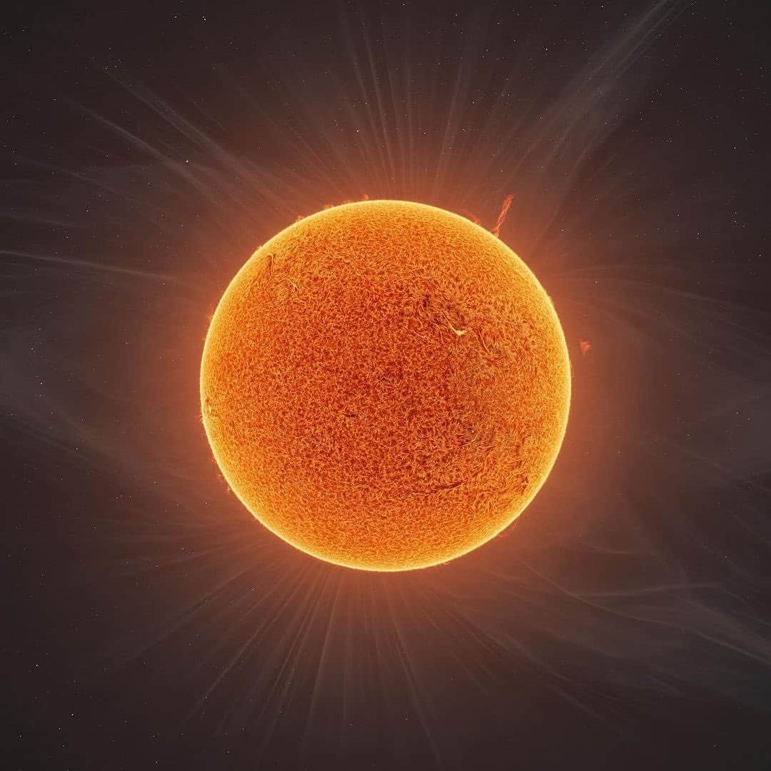Discover Earthさんのインスタグラム写真 - (Discover EarthInstagram)「🌞 Unveiling the Sun's Splendor! 🌞  Anticipation fills the air as we introduce a captivating collaboration between the talented @cosmic_background and @thevastreaches . Get ready to witness the awe-inspiring "tornado" of plasma, soaring to a towering 14 times the stature of our beloved Earth! 😱✨  Share this astonishing revelation with friends who deserve to bask in this grandeur! 🌠🔭  📍Sun  🌞 #DiscoverTheSun with @cosmic_background」8月22日 3時55分 - discoverearth