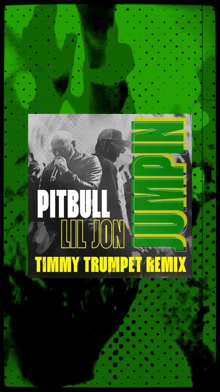 ピットブルのインスタグラム：「Thank you @timmytrumpet for the #JUMPIN remix. Out this Friday. Daleee」