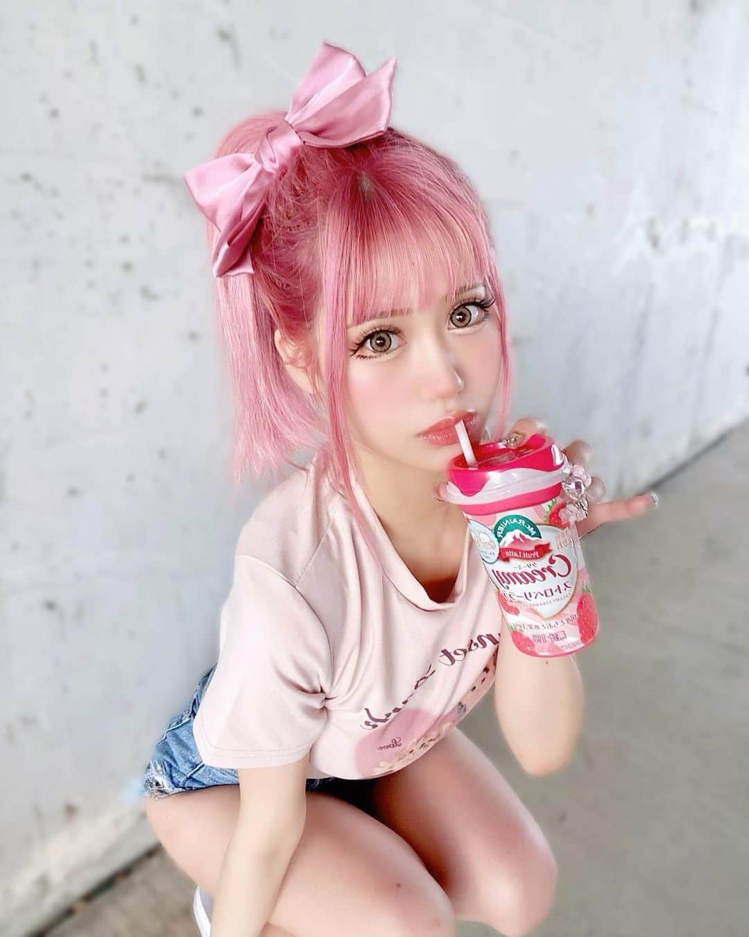 あいめろ姫さんのインスタグラム写真 - (あいめろ姫Instagram)「ポニテールちゅき？？🍓💕  かまって〜、、🥺🥺🥺」8月21日 20時40分 - aisyu0101