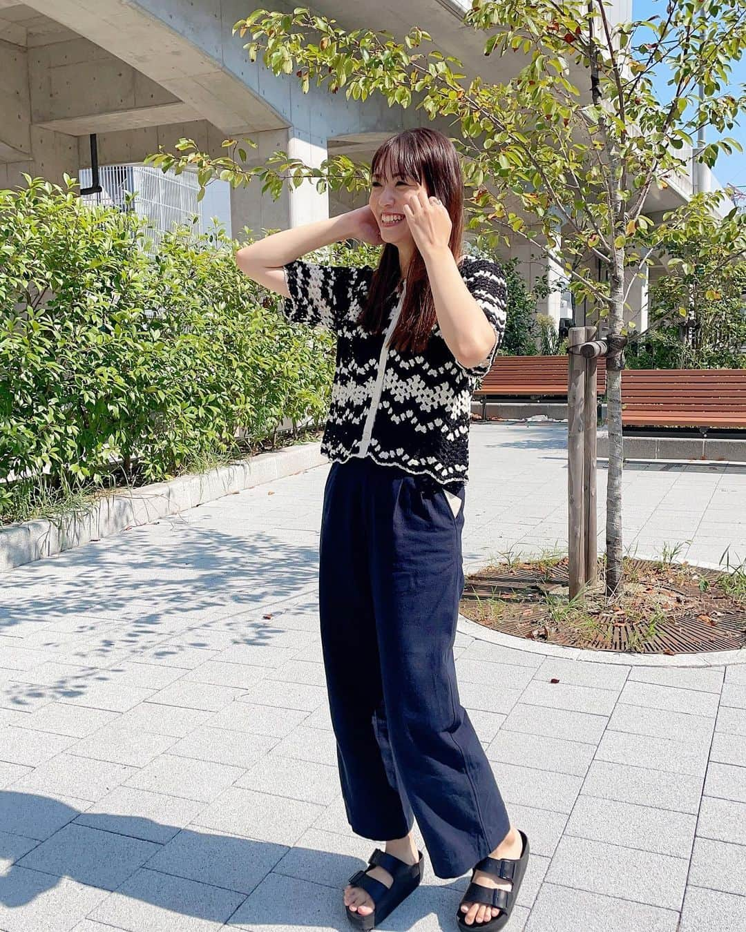 宮﨑真実さんのインスタグラム写真 - (宮﨑真実Instagram)「☁️ 今日の私服🤍  今日の番組でお伝えしましたが 創成館甲子園出場特別番組を 9月9日(土)10:30〜 放送します📺 明日から制作に入ります💻 頑張ります⚾️  #長崎　#アナウンサー　#私服　#今日のコーデ　#コーディネート　#夏コーデ #casafline #marno #パンツコーデ #ビルケンシュトック #サンダルコーデ」8月21日 20時37分 - miyazakimami.spocom