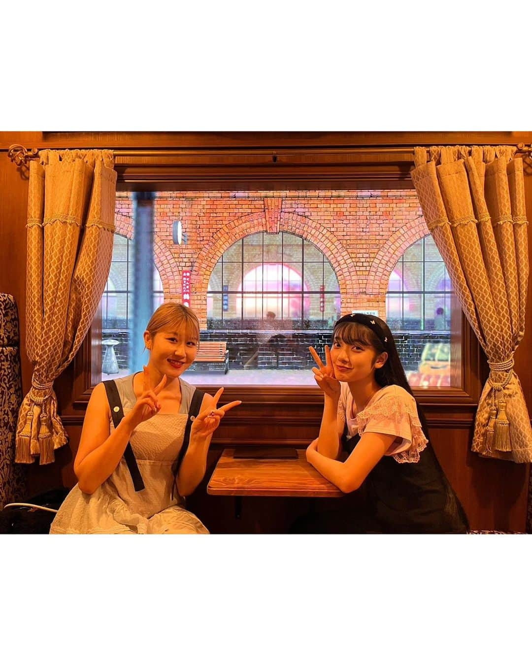 結海さんのインスタグラム写真 - (結海Instagram)「＊＊  西武園ゆうえんち！🎪🎠  かれんちゃんと行ってきました🤭 めちゃ楽しかった！！！  レトロな雰囲気ハマりそう🫠💗 👒👗🎥🎞  ＊＊   #西武園ゆうえんち」8月21日 20時58分 - lgm_yumi_official