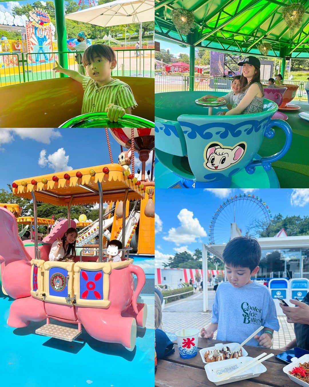 ティファニー春香さんのインスタグラム写真 - (ティファニー春香Instagram)「.  少し前ですが、姉ファミリーと一緒に念願の 西武園ゆうえんちへ行ってきました！🏮🎡✨  園内では昭和レトロな雰囲気を体感でき✨ 私たち大人もとっても楽しめました😆♪  甥っ子は特に7月からスタートした ウルトラマン・ザ・ライドに大はしゃぎ🎈 夏休み、沢山遊べてよかったね〜☺️✨  夜の花火も素敵でした!!🎆💗  気付けば夏もあと少し..！ 残りも暑さに気を付けて楽しんでいきましょうね🌼  #西武園ゆうえんち #ウルトラマン #夏休み」8月21日 20時55分 - tiffanyharuka