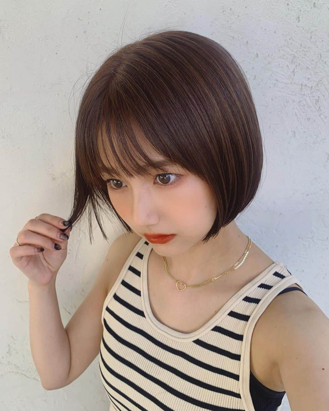 櫻井紗季さんのインスタグラム写真 - (櫻井紗季Instagram)「mini bob👩🏻‍🦰✂︎🧡 夏、楽しい思い出はできましたかい？」8月21日 21時06分 - saki_sakurai_official