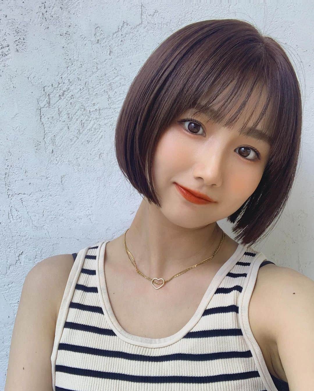 櫻井紗季さんのインスタグラム写真 - (櫻井紗季Instagram)「mini bob👩🏻‍🦰✂︎🧡 夏、楽しい思い出はできましたかい？」8月21日 21時06分 - saki_sakurai_official
