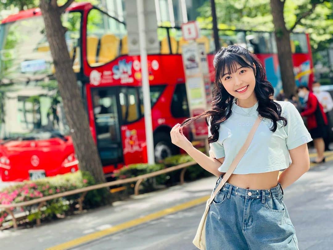 野乃さんのインスタグラム写真 - (野乃Instagram)「Cutie Walk JAPAN【SKYBUS Edition Part1】  初めてスカイバス乗った！！！！！！ すごく新鮮で楽しかった🚌🚌💨💨💫  是非みてね！！ 前髪荒れてるけどっ(定型文🤣)  @cutie_walk_japan」8月21日 21時15分 - nonono_onaka