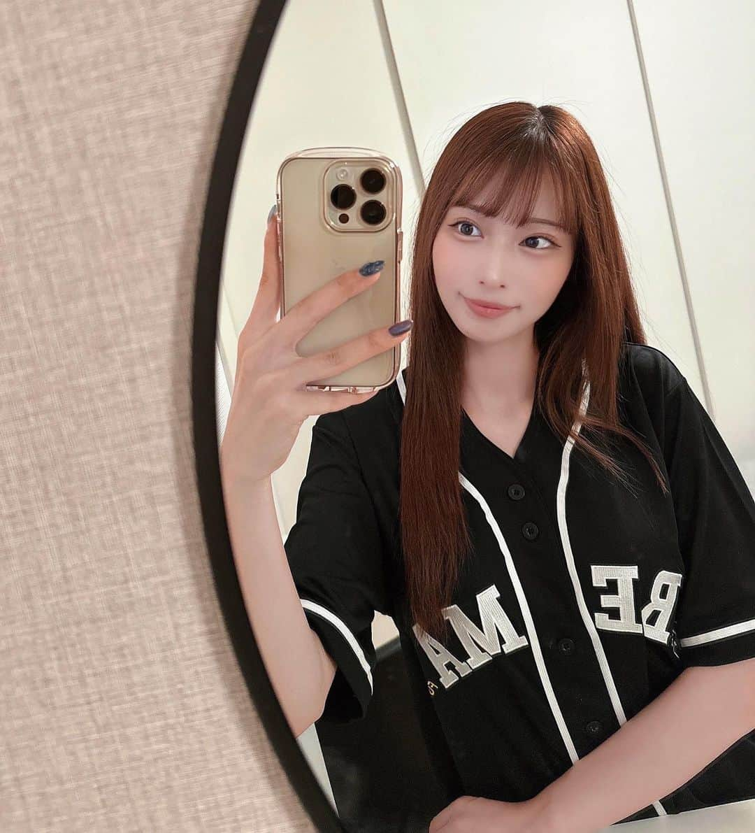 大野真依のインスタグラム：「abema_baseball⚾️🤍」