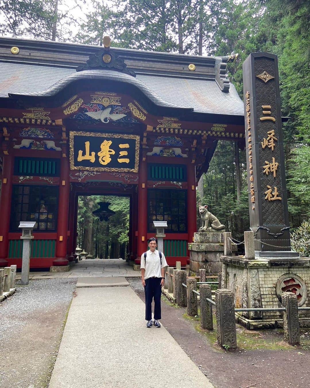 熊谷岳大さんのインスタグラム写真 - (熊谷岳大Instagram)「三峰神社に行かせて頂きました。 パワー充電だねー😊 #三峰神社  #パワー #あのはな」8月21日 21時32分 - garichu.kuma