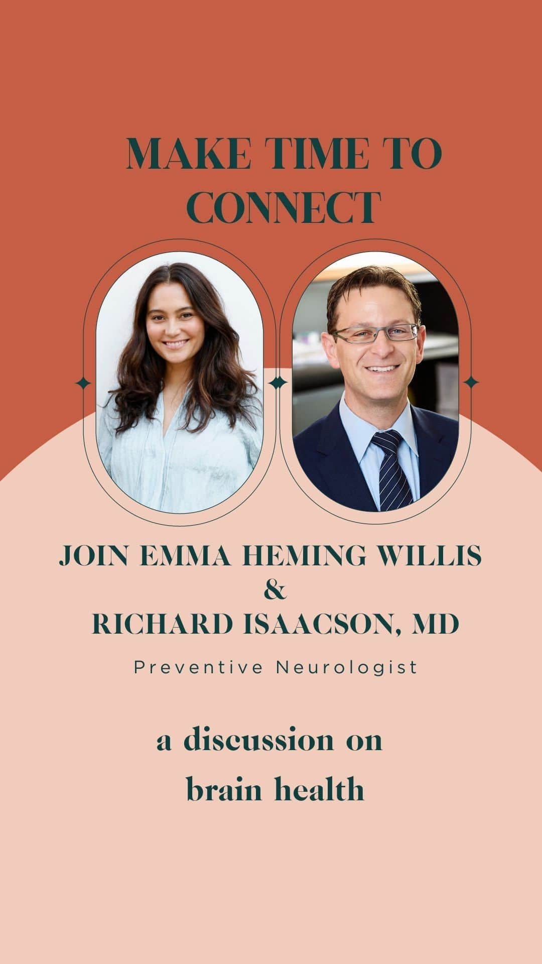 エマ・ヘミングのインスタグラム：「Dr. Richard Isaacson was the first person that introduced me to the term “brain health,” which completely changed my whole approach to how I view and take care of my own health today. Brain first and the rest of my body will benefit.  Dr. Richard Isaacson is a Preventive Neurologist who conducts clinical and translational research at the Institute for Neurodegenerative Diseases in Florida.  In this is conversation, Dr. Isaacson takes us on a deep dive into the pillars of brain health. Why caregivers need to prioritize their own health and why he thinks that preventive measures is the cure to some neurodegenerative diseases.  No matter how many times I hear Dr. Isaacson share his knowledge, I always walk away with something new.  Link in bio for the full interview.   #brainhealth #brainhealthmatters #drrichardisaacson」