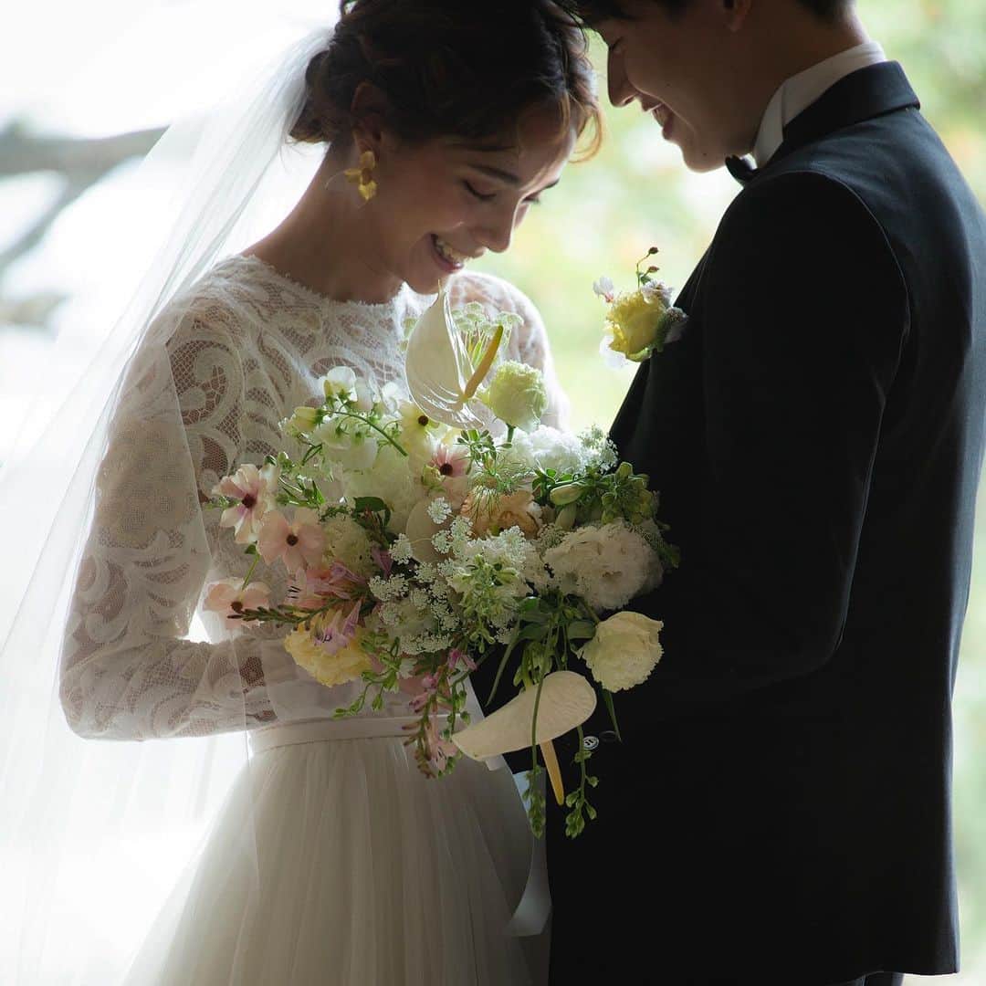 YouAのインスタグラム：「Wedding Venue @onoebessou_wedding   👗 @mariaferia_nagoya   #weddingdress #wedding #dressstyling  #花嫁　#結婚式」