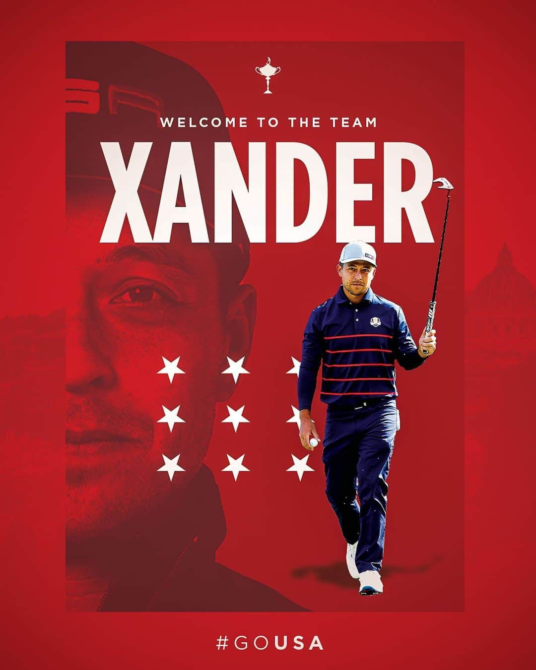 ザンダー・シャウフェレさんのインスタグラム写真 - (ザンダー・シャウフェレInstagram)「Welcome to the team, @xanderschauffele 🤝   #GoUSA | #RyderCup」8月21日 22時25分 - xanderschauffele