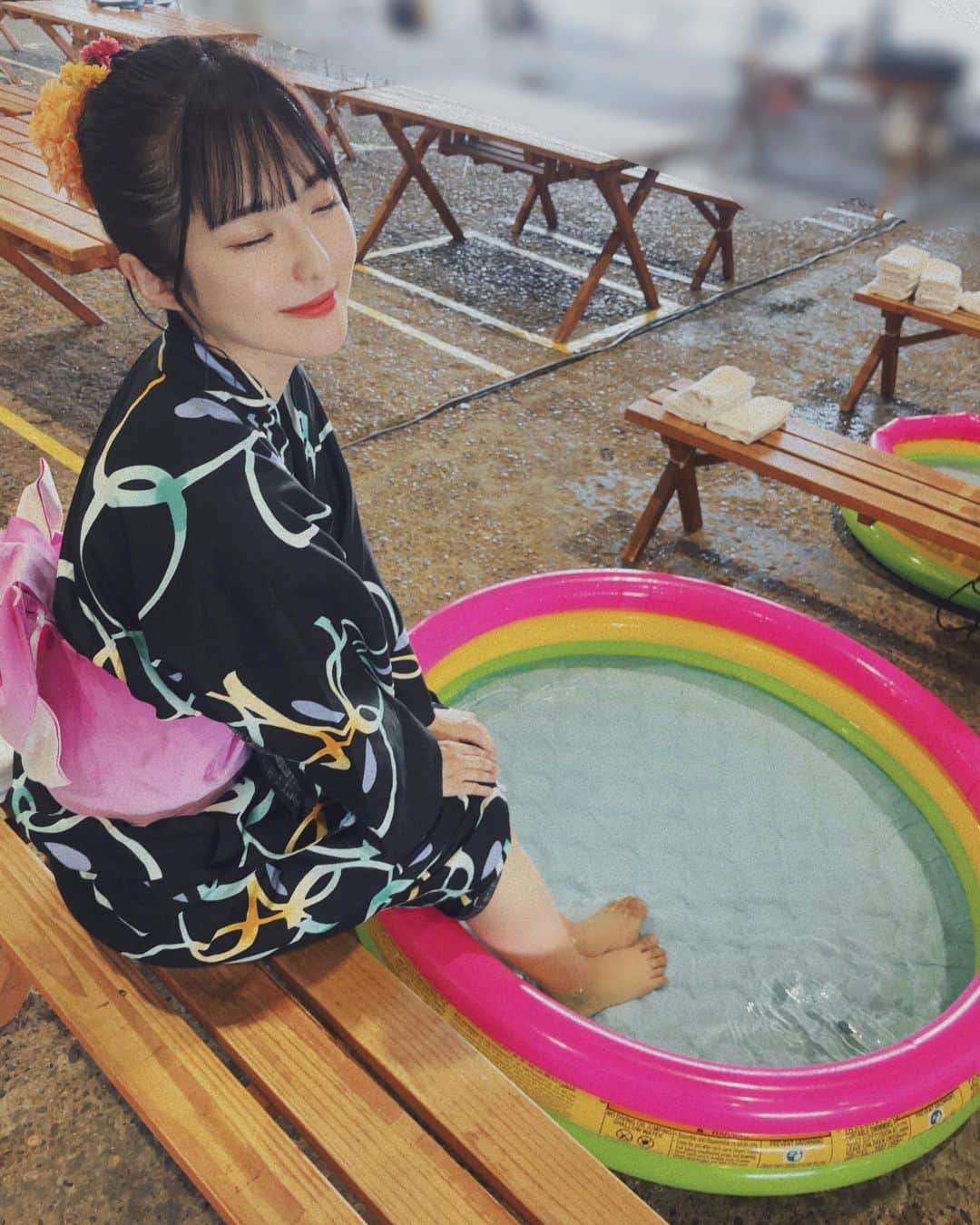 大塚七海のインスタグラム：「おしゃべり会の裏側☺︎  オフラインおしゃべり会楽しかったぁ🥰 また浴衣で会いましょう😚  #NGT48」