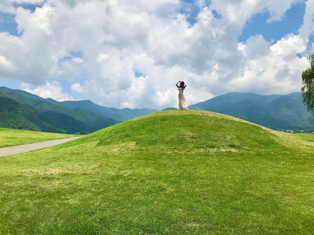 久保亜沙香のインスタグラム：「家族で避暑地へ⛰️」