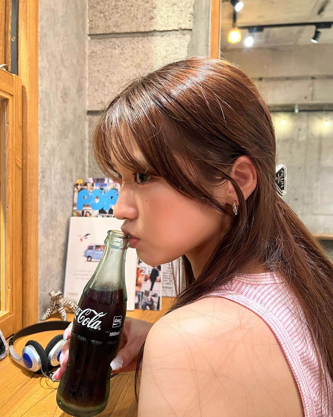 古田愛理さんのインスタグラム写真 - (古田愛理Instagram)「久々に飲むコーラが最高ってわけ☆」8月22日 0時37分 - airi_furuta