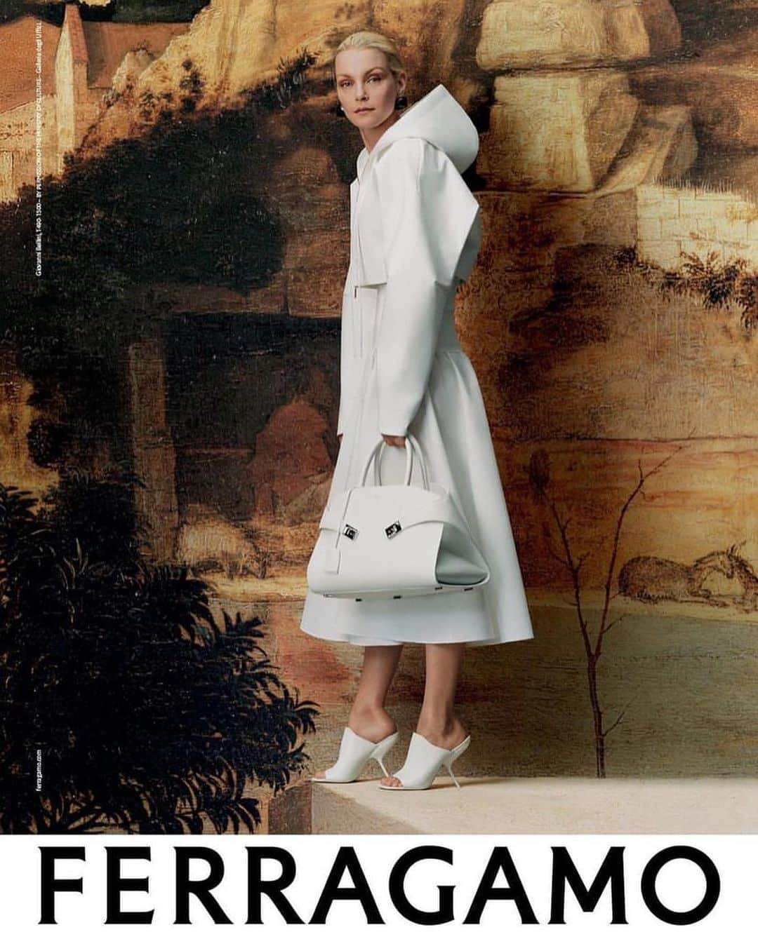 IMG Modelsのインスタグラム：「New #Renaissance. 🖼 #JessicaStam (@jessicastamofficial) + #IvanDePineda front #Ferragamo’s #FW23 campaign. 📷 #TylerMitchell (@tylersphotos) 👔 @mavistaiano ✂️ @vpintomoreira 💄 @thom.walker #IMGmodels」