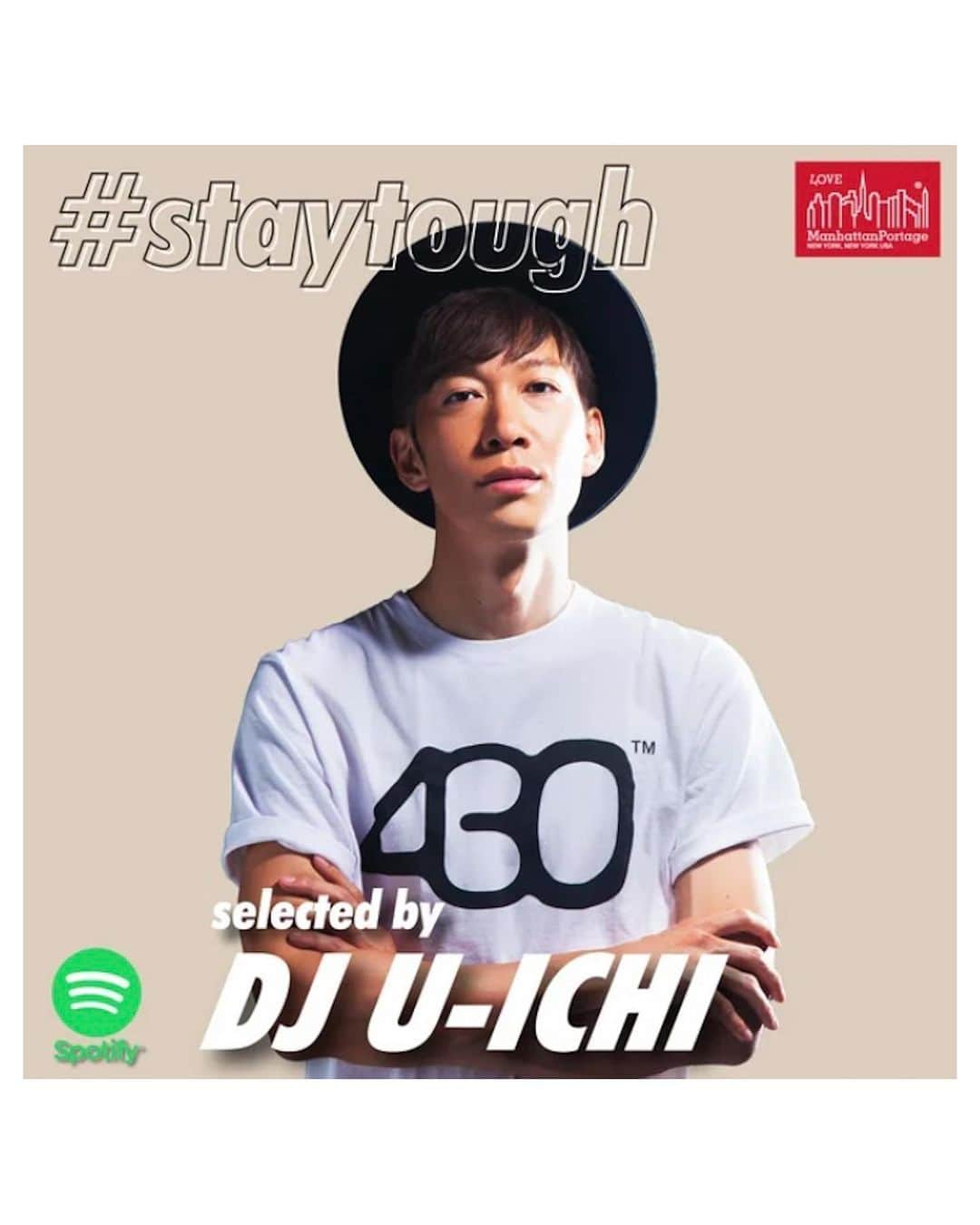 DJ U-ICHIさんのインスタグラム写真 - (DJ U-ICHIInstagram)「Manhattan Portageさんの Spotiyでのプレイリスト企画 #staythough   40曲セレクトさせていただきました。 DJプレイの時に流すような曲もあれば、プレイリストだからこそセレクトしてる曲も沢山あります。 もし一曲目から聴ける方でしたら、ゆっくり聴いてみてください♪ （もちろんシャッフル🔀再生でも構いません）  気に入ったらマイリストに登録してリピートしてみてください！  #staytough selected by DJ U-ICHI   https://open.spotify.com/playlist/1SrrvCYq1vpgSh5si1DMJG  #djuichi #spotify  #manhattanportage」8月22日 1時21分 - djuichi_official