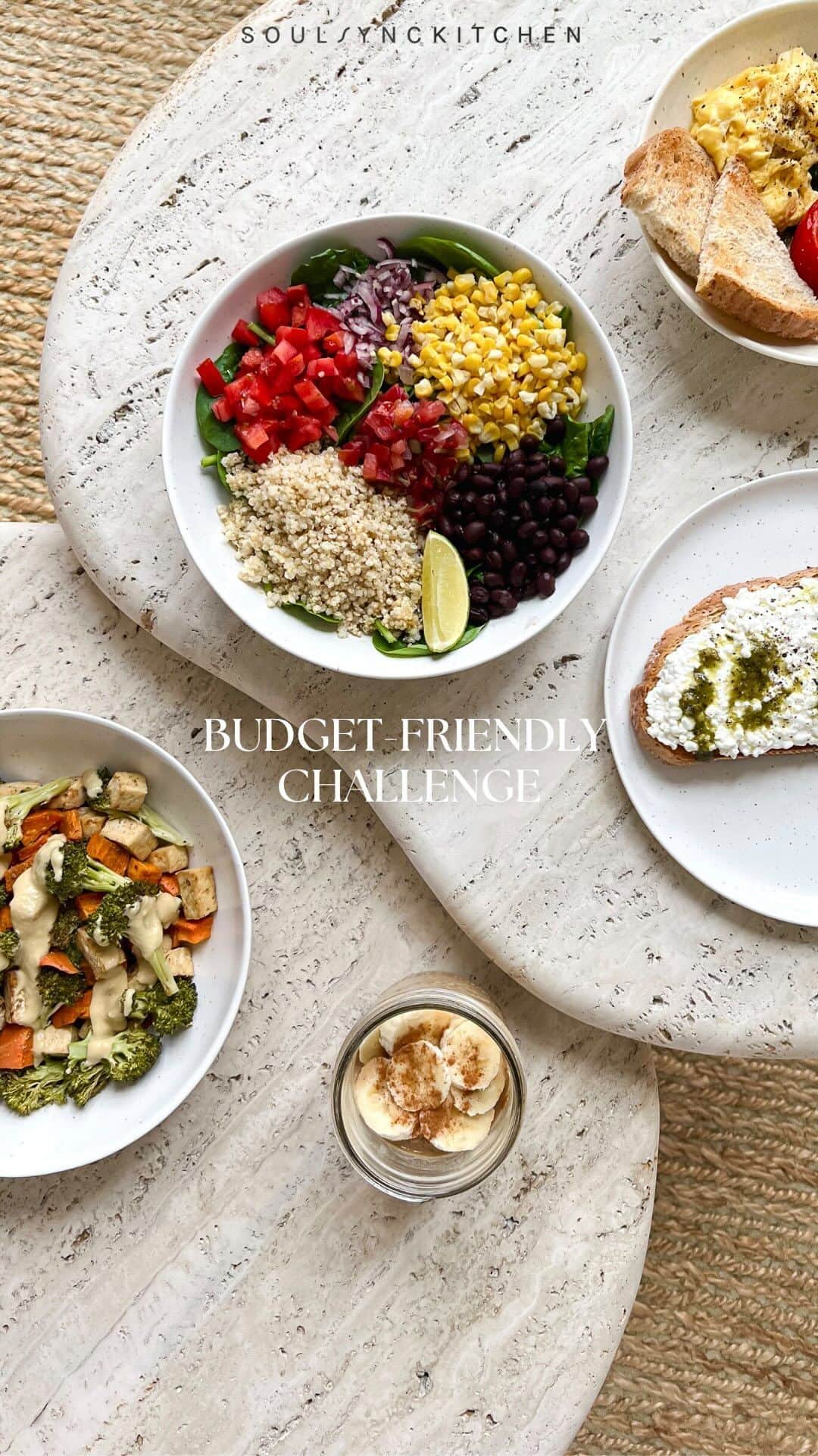 サンヌ・ヴロートのインスタグラム：「I am so excited to announce our NEW Budget-Friendly Challenge launching Monday, 8/28!  Many people think it’s expensive to be able to live a healthy lifestyle but the truth is that creating healthy habits doesn’t have to drain your wallet. The key is to be strategic with your choices about your groceries and meals. That’s why I created a thoughtful 7 day meal plan to minimize waste and turn simple ingredients into nutritious, delicious meals!  I took on a $75 budget for the week at Trader Joe’s or under €45 at Lidl for our European friends. My focus was on essential, nutrient-dense foods that provide protein, healthy fats, and fiber—ingredients that truly nourish your body!  This challenge is not only for those who are looking to save money but also for anyone who is looking to save time. Discover our new quick and easy recipes (all under 30 min) that will transform your weekly meal plan!   College students, busy moms, those new to cooking - stay tuned for more details to come!」