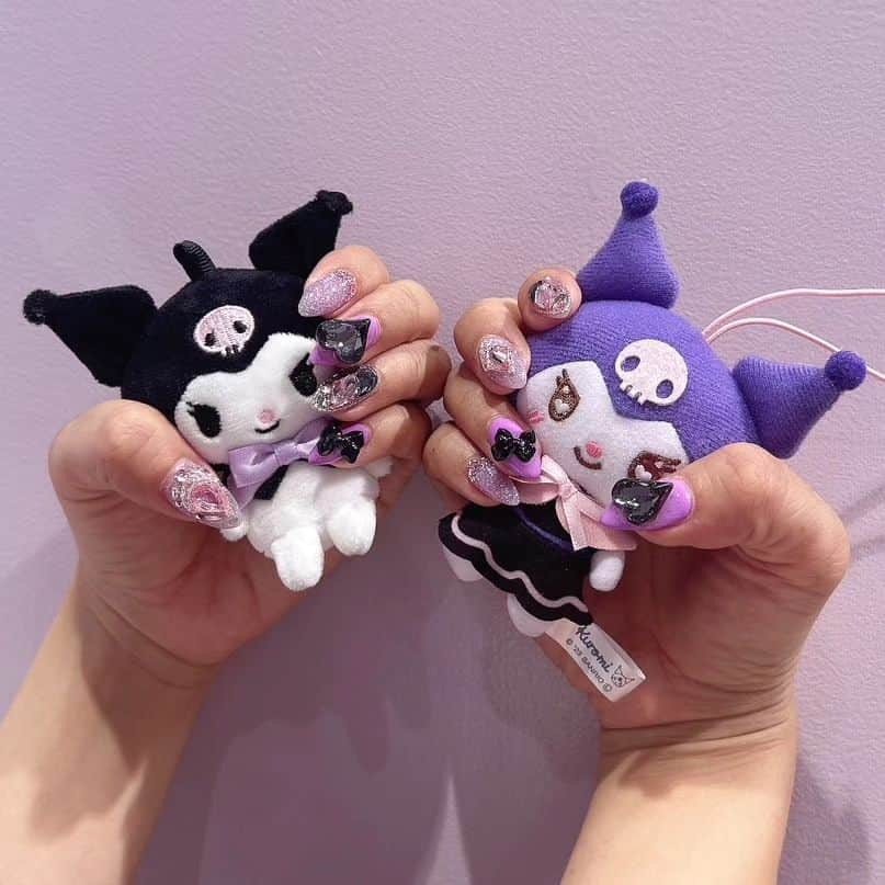 黛実希さんのインスタグラム写真 - (黛実希Instagram)「쿠로미네일💅💜🖤 @a.l.u.m_nail  #クロミ#クロミちゃん#クロミネイル#쿠로미#쿠로미네일#쿠로미인형#原宿ネイル#青山一丁目#ネイル#東京ネイル#💅#💅🏻#네일#젤네일#네일스타그램#네일스타그램#네일디자인#하트네일#韓国ネイル#韓国ネイルパーツ#韓国ネイルデザイン」8月22日 12時32分 - candymiiiki