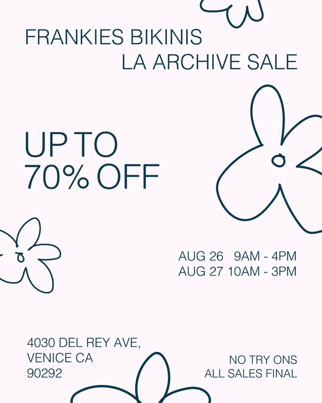 FRANKIES BIKINISのインスタグラム：「hey LA, we're back with our annual archive sale 👋 to make it better, you can win your shopping spree! here's how you can win a $200 gift card:  1. tag your best friend in the comments (each comment counts as an entry to keep em coming!) 2. share this post to your stories  we didn't forget about you east coast- you can still enter to win and you'll receive a code to use to shop online 💗 5 winners will be selected Friday 8/25. good luck!」