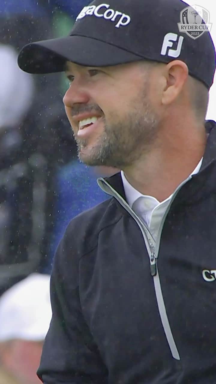ブライアン・ハーマンのインスタグラム：「Having @theopen Champion on Ryder Cup 🇺🇸? Love that.」