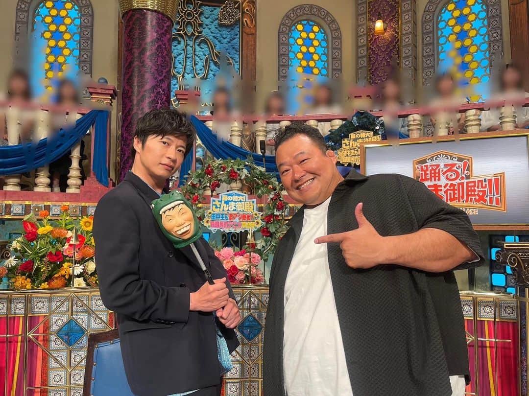 のインスタグラム：「今日です！ 見てください。  8/22（火）20:00〜21:54 「踊る！さんま御殿！！夏の2時間SP」  #さんま御殿 #田中圭 #豊ノ島 #高知県 #宿毛市」