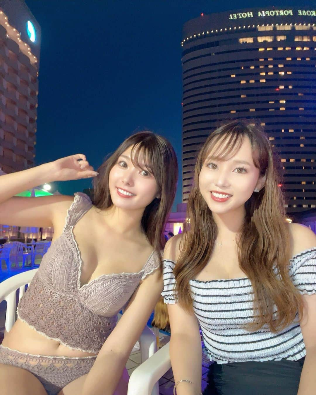 YOUKORINさんのインスタグラム写真 - (YOUKORINInstagram)「Kobe Portopia Hotel👙💓 @kobe_portopiahotel   えみとナイトプール🌺 へんな筋肉痛になるぐらい遊んだ🤣 打ち合わせなくてもゴーグル 持ってくるタイプの2人👯‍♀️笑  #神戸#Kobe#portopiahotel #神戸ポートピアホテル#神戸ポートピアホテルナイトプール#ナイトプール#nightpool#関西#bikini#水着#水着👙」8月22日 11時44分 - xxy0uc0riinxx