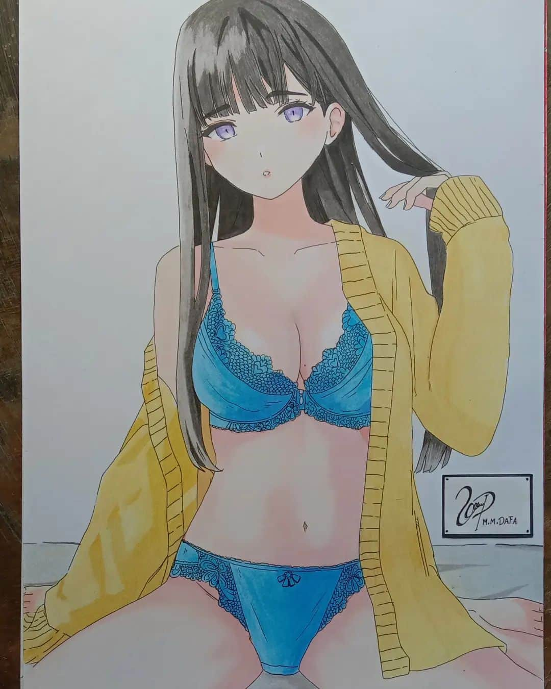 池間夏海ファンページさんのインスタグラム写真 - (池間夏海ファンページInstagram)「too beautiful to behold 🥰🥰 #anime  #animeart  #drawing  #beautiful」8月22日 22時04分 - earth_people_001