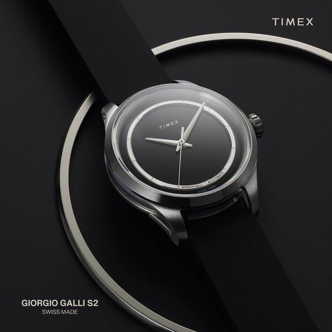 タイメックスさんのインスタグラム写真 - (タイメックスInstagram)「Introducing the Giorgio Galli S2 Swiss Made: an invitation to embrace rich minimalism.   At the heart of the S2 collection lies a remarkable 38mm skeleton case, an ingenious design construction first introduced by Giorgio Galli in 1996. The injection-molded stainless steel 316L forms the foundation and allows for a complex construction of the inserted titanium on the case back and center insert. The transparent case back offers a captivating glimpse into the intricate, high-quality Swiss Made automatic movement, revealed through a sapphire crystal.  Now available at timex.com.  #timex #watchmaking #watchfam #watchcollector #swissmade @g.galli」8月22日 22時06分 - timex