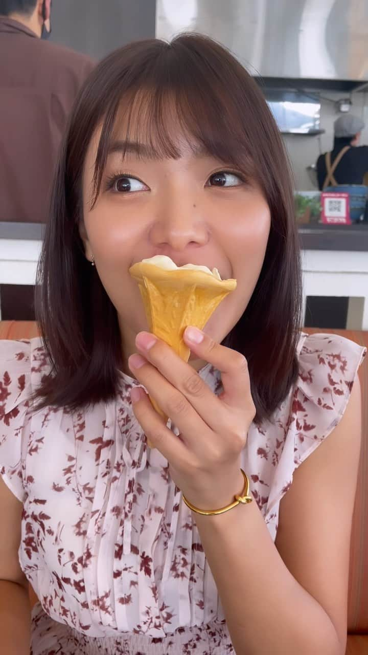 木岡真理奈のインスタグラム：「芸西村の藤で海鮮丼🐟からの高知アイス🍨  #藤 #芸西村 #海鮮丼 #高知アイスカフェ」