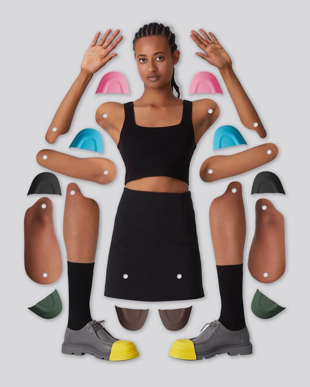 のインスタグラム：「One shoe. Two ways. Multiple possibilities.  Junction's toe caps are now sold separately.  #campershoes」