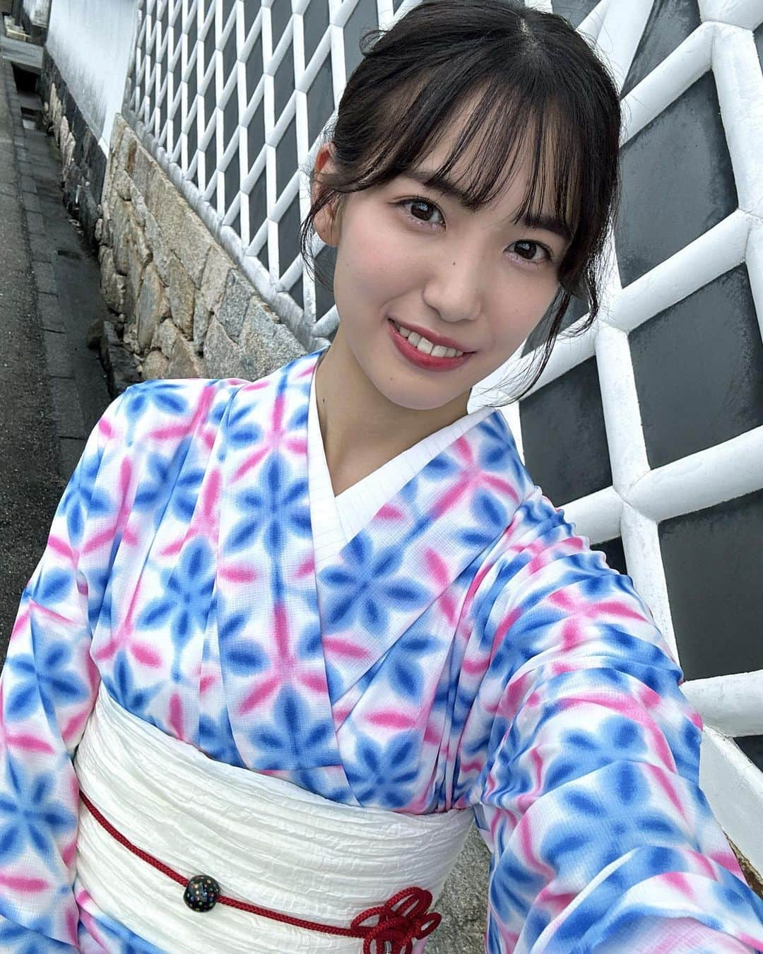 下尾みうのインスタグラム：「山口県萩市でおばあちゃんと浴衣デート👘🍀Part1  #山口県 #萩市 #畔亭 #NeroBake #coffee #ふくや #浴衣 #浴衣女子」