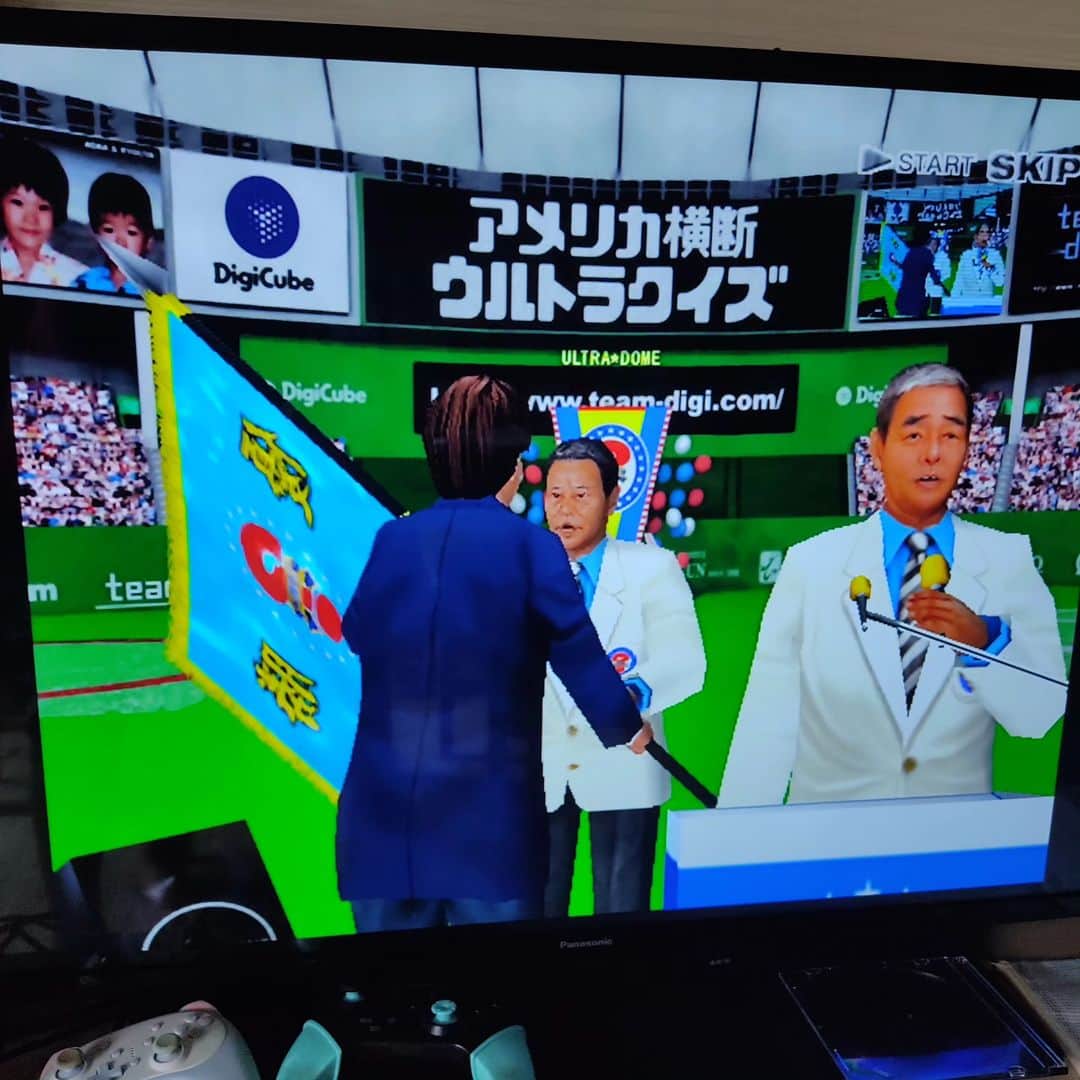 日向正樹のインスタグラム：「テレビ買い替えたらD端子無くなったので、コンバータ買ってきました。 PS2使ってないんだけど、繋がらないのもなんだかなと思って。  久々にウルトラクイズ！」