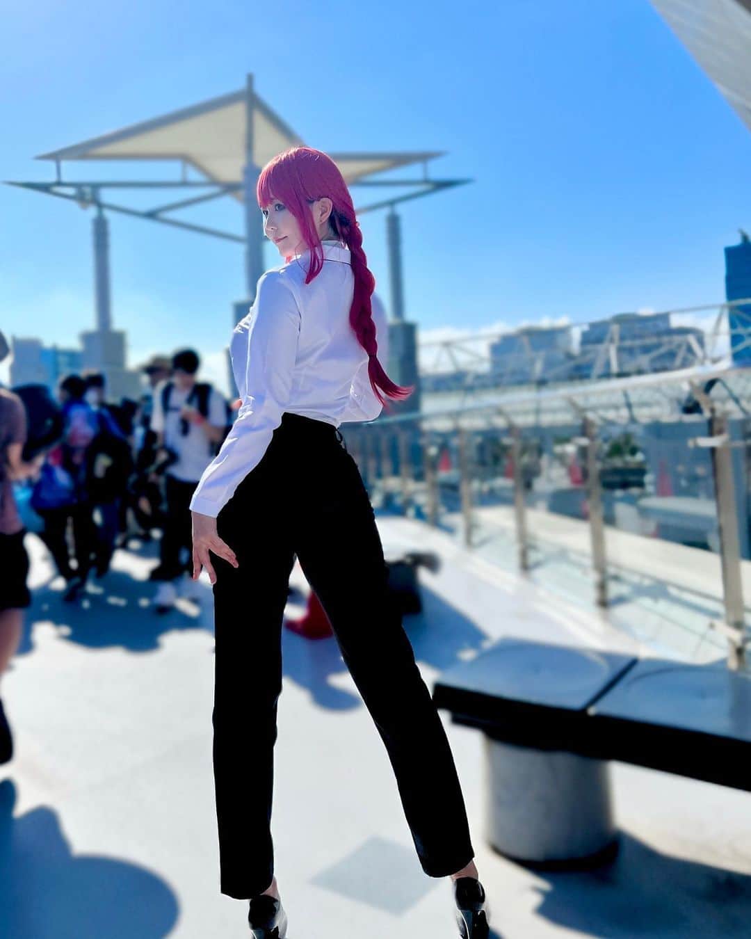 九条ねぎ あぴるさんのインスタグラム写真 - (九条ねぎ あぴるInstagram)「#chainsawman #makima #cosplay #cosplaygirl #japanesegirl #comicmarket #tokyo #コスプレ　#チェンソーマン」8月22日 17時58分 - negi_kujyo