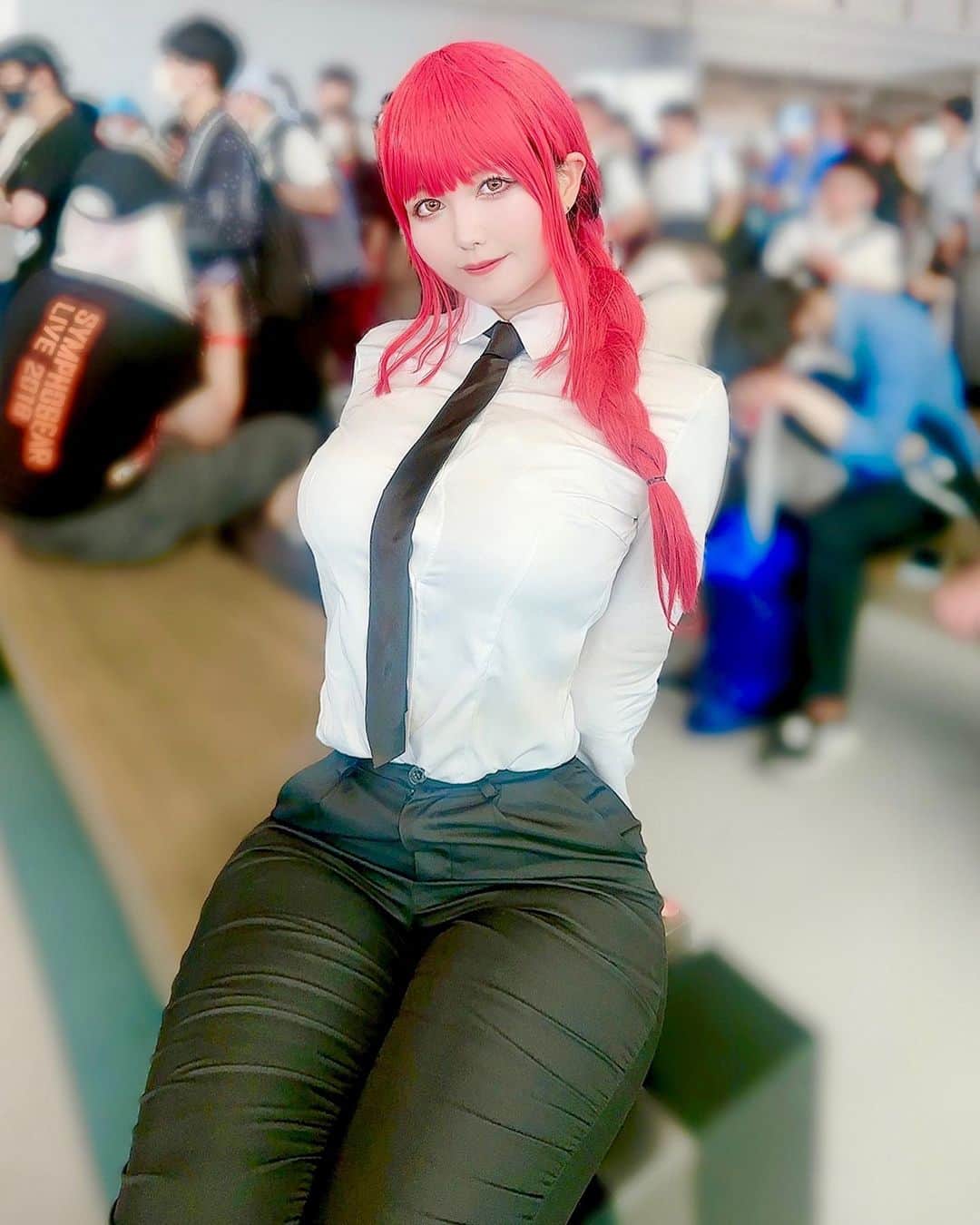 九条ねぎ あぴるさんのインスタグラム写真 - (九条ねぎ あぴるInstagram)「#chainsawman #makima #cosplay #cosplaygirl #japanesegirl #comicmarket #tokyo #コスプレ　#チェンソーマン」8月22日 17時58分 - negi_kujyo