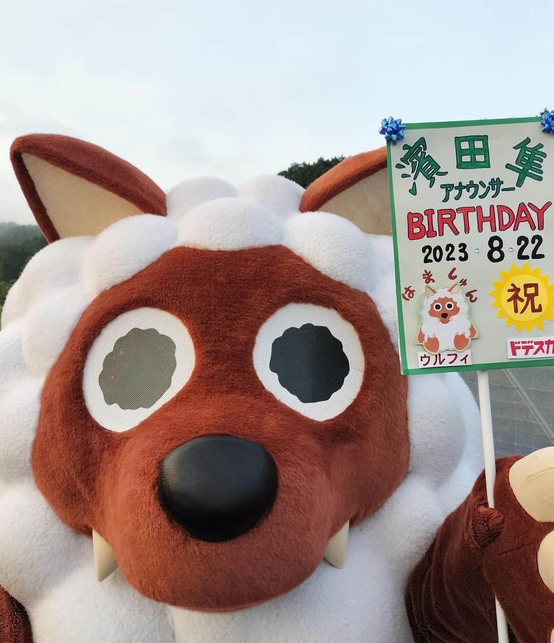 濱田隼さんのインスタグラム写真 - (濱田隼Instagram)「33歳になりました。 この一年もたくさん笑うぞー😁  一歩一歩成長できるように精進しますので みなさま、引き続きよろしくお願い致します！  ウルフィからもお祝いが！！ ありがとう、ウルフィ！」8月22日 17時59分 - shun_hamada_nbn