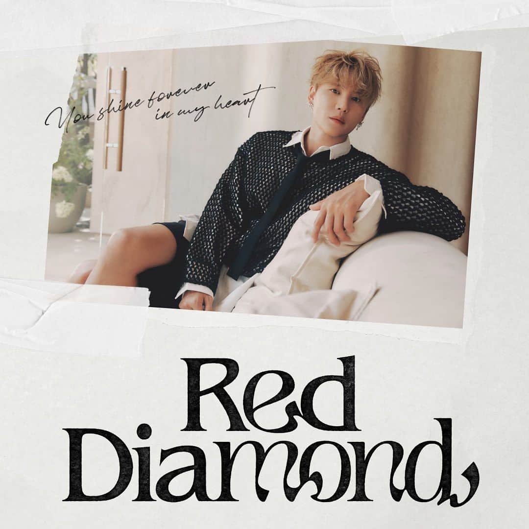 ジュンスのインスタグラム：「𝙔𝙤𝙪 𝙨𝙝𝙞𝙣𝙚 𝙛𝙤𝙧𝙚𝙫𝙚𝙧 𝙞𝙣 𝙢𝙮 𝙝𝙚𝙖𝙧𝙩   XIA(JUNSU) New Single Album  【Red Diamond】 ♦️   🎧 OUT NOW! 2023.08.22 6PM(KST)   Spotify ▶️ https://spoti.fi/3OCYGl2 YouTube Music ▶️ https://bit.ly/45klfSw iTunes ▶️ https://bit.ly/3KPNoZG Apple Music ▶️ https://bit.ly/3KPNnoA Melon ▶️ https://bit.ly/45gAAnh Genie ▶️ https://bit.ly/45dVaoe FLO ▶️ https://bit.ly/3OO5VGG Bugs ▶️ https://bit.ly/45k8rLV VIBE ▶️ https://bit.ly/45iSAxo M/V ▶️ https://youtu.be/lC5wSMWPpi8   #KIMJUNSU #金俊秀 #XIA  #XIA준수 #ジュンス #Single #20thAnniversary  #RedDiamond」
