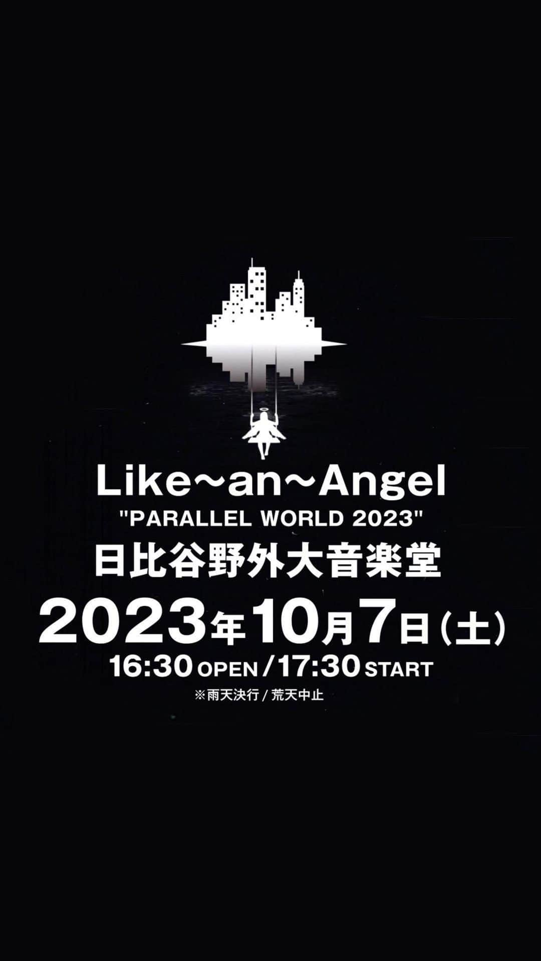 tetsuyaのインスタグラム：「tetsuya率いる “Like〜an〜Angel”（ライク アン エンジェル） コピーバンド史上初の日比谷野外大音楽堂ワンマンライヴを敢行！！  Like〜an〜Angel "PARALLEL WORLD 2023" 2023年10月7日（土） 16:30開場／17:30開演 日比谷野外大音楽堂　 ※雨天決行／荒天中止  チケットの詳細は、TETSUYAオフィシャルサイトをご確認ください。  #LikeanAngel #LArcenCiel #tetsuya」