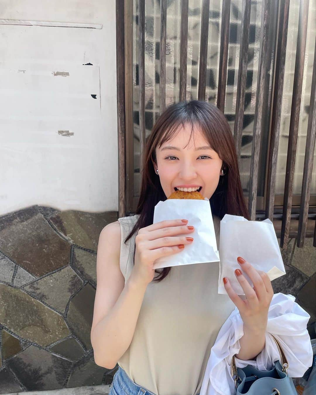 咲良菜緒のインスタグラム：「ハルと佐賀県の呼子までデートしてきました♡ たくさん写真載せていくねん  #佐賀　#佐賀グルメ  #呼子　#呼子朝市」