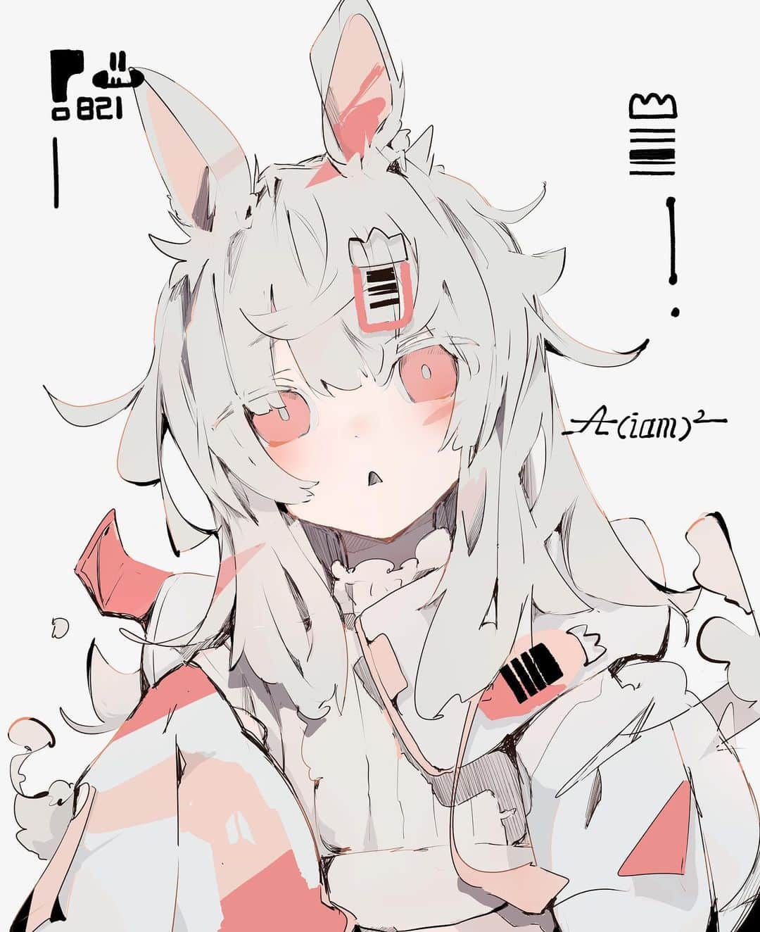 逢編いあむのインスタグラム：「絵  バニーの日(8月21日)に描き始めた絵です(遅刻)  #イラスト #お絵かき #絵 #イラストレーション #illustration #illust #일러스트  #イラスト垢」