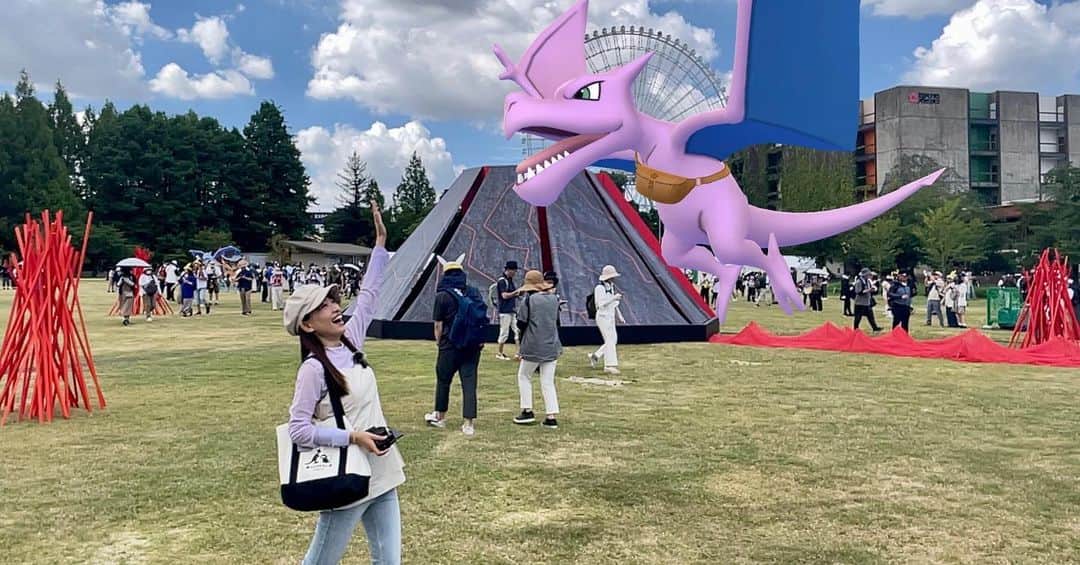 北山由里さんのインスタグラム写真 - (北山由里Instagram)「Pokémon GO Fest Osaka🌋✨  #pokemongofest  #gosnapshot  #pokemongo  #pokemon #ポケモンgo  #ポケモン」8月23日 0時11分 - yuri_kitayama_