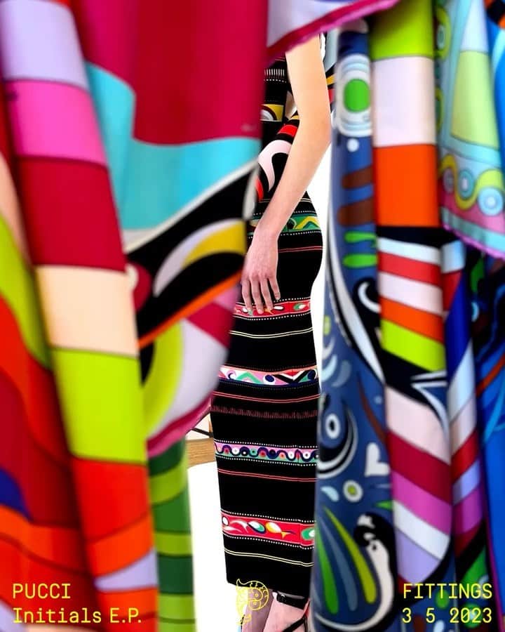 エミリオプッチのインスタグラム：「Fittings, Initials E.P. Show   Shot by @samyoukilis   #Pucci #InitialsEP」